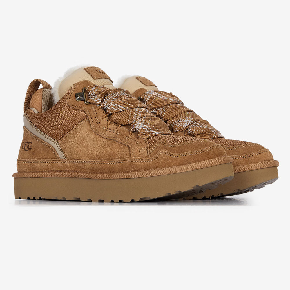 Suede Shearling Low Baskets